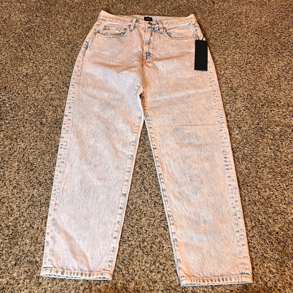 Edwin Wide Leg Jeans High Rise Acid Wash Denim Pants Relaxed Fit Size 26‎